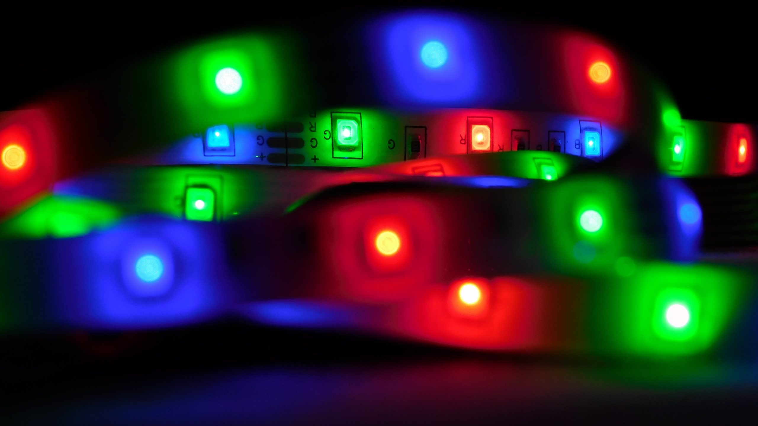 LED strips kan lyse op alle steder